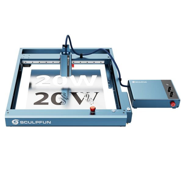 【Précommande】SCULPFUN A9 Ultra Dual Machine de Gravure et de Découpe Laser 20W Fibre + 40W Diode