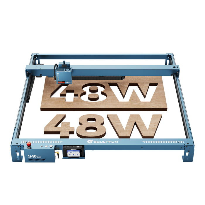 SCULPFUN S40 MAX – Découpeuse laser à diode 48 W à grande surface de travail