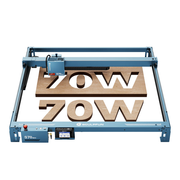 SCULPFUN S70 MAX 70 W machine de gravure et de découpe laser