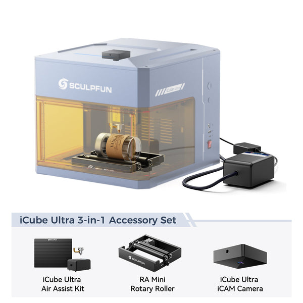 SCULPFUN iCube Ultra Kit d’accessoires 3 en 1
