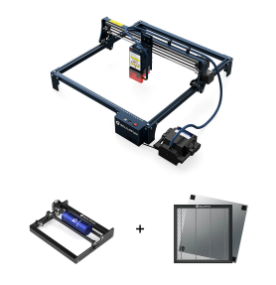 SCULPFUN S30 Pro Graveur laser 10W + Rouleau rotatif + Panneau en nid d'abeille 40×40cm