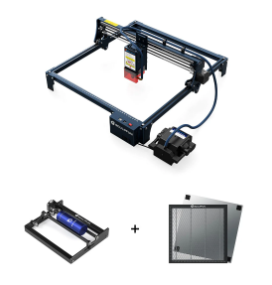 SCULPFUN S30 Pro Max Graveur laser 20W + Rouleau rotatif + Panneau en nid d'abeille 40×40cm